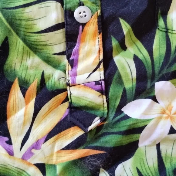 Go Barefoot short sleeve Hawaiian shirt size XL - Picture 4 of 8